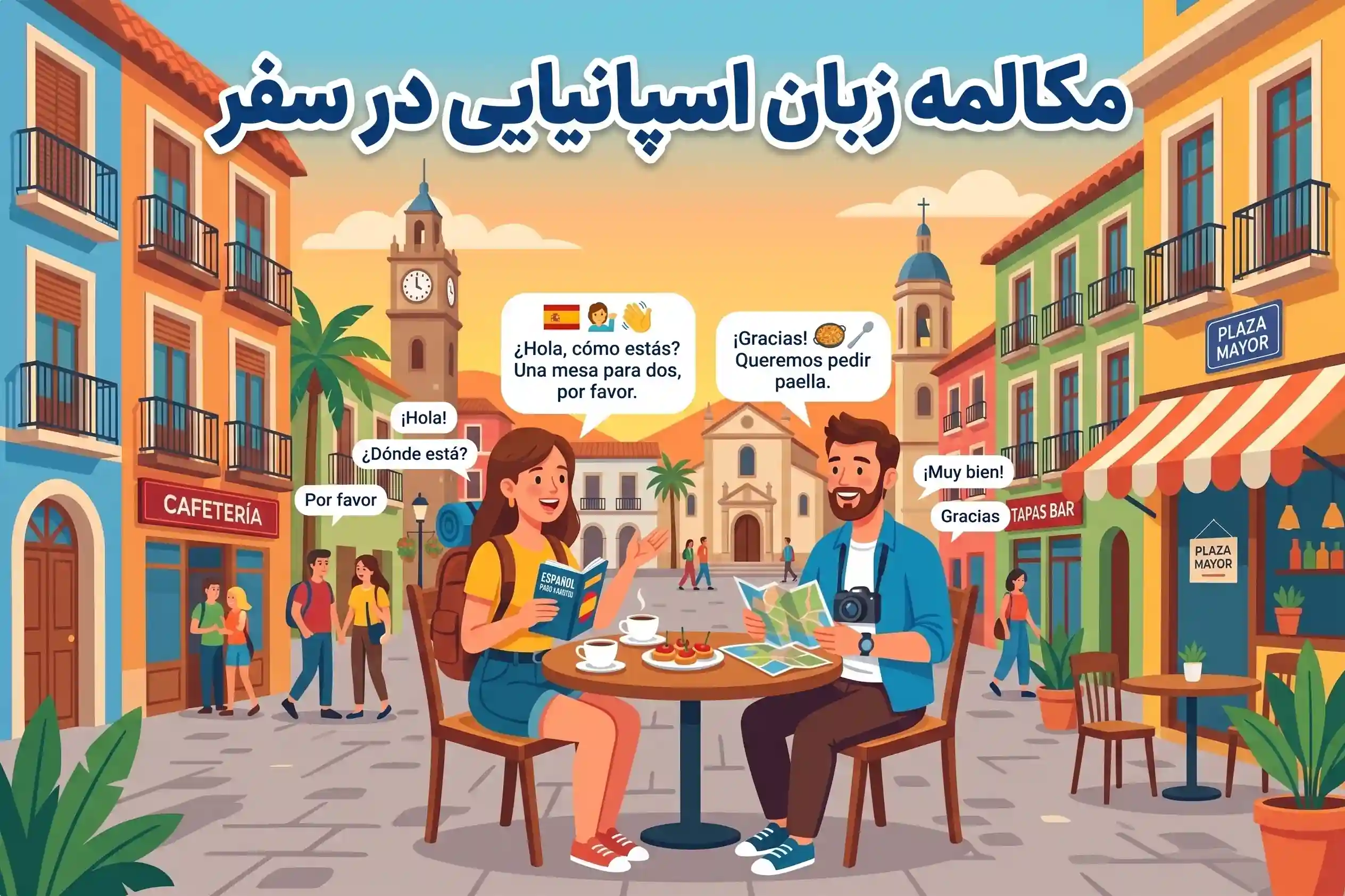 مکالمه زبان اسپانیایی در سفر
